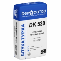 Штукатурка гипсовая белая машиннного нанесения Декоратор DK 530 30 кг (40шт/пал) Штукатурка гипсовая белая машиннного нанесения Декоратор DK 530 30 кг (40шт/пал)