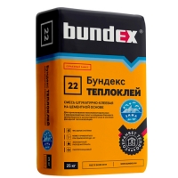 Штукатурно-клеевая смесь "Бундекс Теплоклей зима" 25кг Пензенская обл. г.Кузнецк