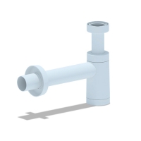 Сифон АНИ 1 1/4 "* 40 бутылочный, белый с переход. трубкой d-40 (BRB1004PROM)