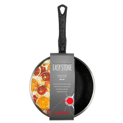Сковорода 240 мм, 1 руч., ст/кр, а/п. Easy Stone. Алюминий марки А5 арт.6824352 Сковорода 240 мм, 1 руч., ст/кр, а/п. Easy Stone. Алюминий марки А5 арт.6824352