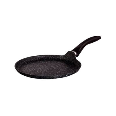 Сковорода блинная 240 мм с ручкой, АП линия "Granit Induction" (black "Kukmara" сбгчиш240а