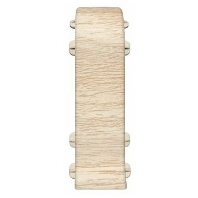 Соединитель для плинтуса 55мм "Идеал Классик", 254 Ясень светлый