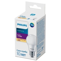 Светильник PHILIPS Лампа светодиодные 9Вт 680лм E27 А60 830