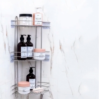 SWR-70-03 Полка угловая 3-х ярусная, хром 22,5х22,5х61,5см.