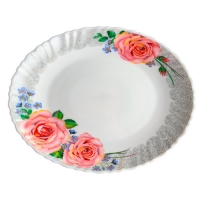 Тарелка обеденная 24,1 см JEWEL Розель 6999 (стеклокерамика) (ПС0049-48)