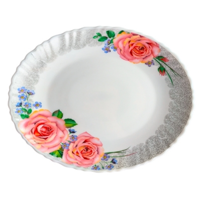 Тарелка обеденная 24,1 см JEWEL Розель 6999 (стеклокерамика) (ПС0049-48)
