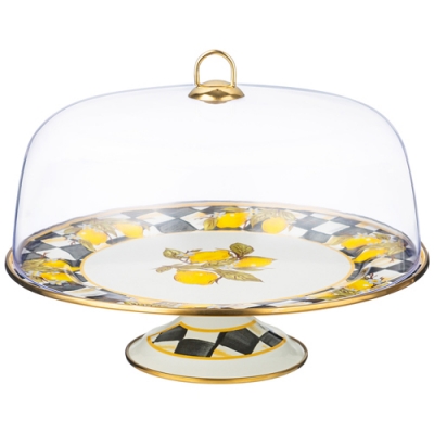 Тортовница agness с крышкой, серия лимон, диа.30см 950-559