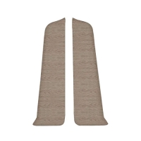 Торцевые (пара) для плинтуса 70мм "Деконика", 294 Орех антик