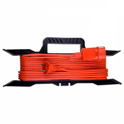 Удлинитель-шнур на рамке "DOMTOK" ПВС 2*1, 2,2кВт, б/з 50м