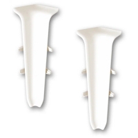 Угол внутренний для плинтуса 85ММ "Деконика", 033 Кремово-белый