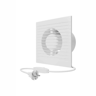 Вентилятор накладной A D100 выключатель с вилкой AURAMAX Вентилятор накладной A D100 выключатель с вилкой AURAMAX