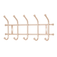 Вешалка настенная 485*215*85 мм (5 крючков) бежевый металлик ВНТ5/БЖ