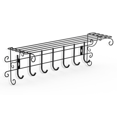 Вешалка настенная Sheffilton Грация 790 черный/черный 785652