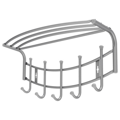 Вешалка Ника-Премиум 4 с полк ВНП4/БЖ бежевый металлик