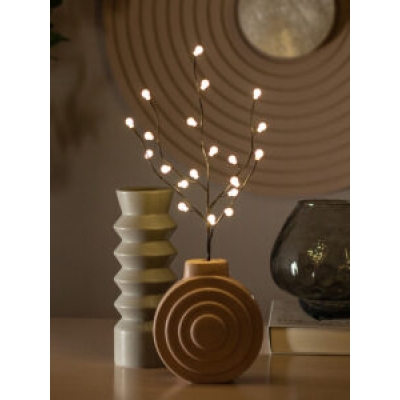 Ветка 45см черн без лист. шар 20LED