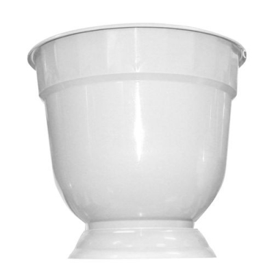 Кашпо с поддоном 6л. (белый) Бриг х