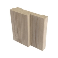 Коробочный брус Эко шпон 70х32х2070 с пазом под добор _телескоп Лиственница с уплот. Леском