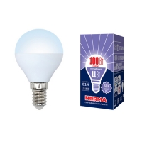 Лампа светодиодная LED-G45-11W/DW/E14/FR/NR Дневной белый свет (6500K) Серия Norma
