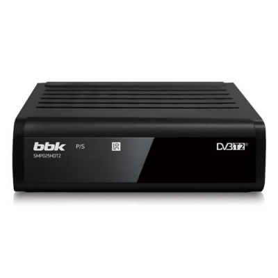 DVB-T2 ресивер BBK SMP025HDT2 черный