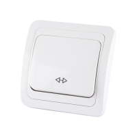 Перекрестный выключатель 1-кл. 10А белый "Валдай" TDM (SQ1804-0041) Перекрестный выключатель 1-кл. 10А белый "Валдай" TDM (SQ1804-0041)