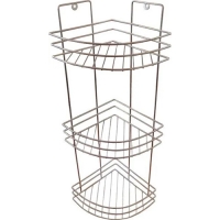 Полка для ванной угловая 3-х ярусная, хром зеркальный 490мм, арт. ПУ-3 Полка для ванной угловая 3-х ярусная, хром зеркальный 490мм, арт. ПУ-3