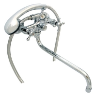 Смеситель для ванны и умывальника ARGO, двухручковый 1/2 керамика 102 DOM