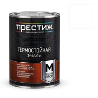 Эмаль ТЕРМОСТОЙКАЯ до 400 С Престиж белая 0,4 кг.
