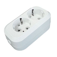 Колодка 2 гн. с/з АБС-пластик Е302 Универсал Колодка 2 гн. с/з АБС-пластик Е302 Универсал