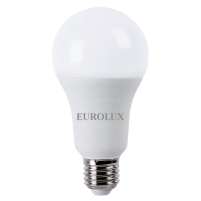 Лампа светодиодная LL-E-A60-9W-230-4K-E27 (груша, 9Вт, нейтр., Е27) Eurolux 76/2/14