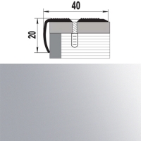 Профиль угловой ПУ 06.900. 01л серебро