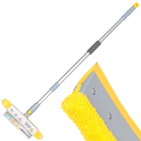 Швабра-окномойка микрофибра, резина, 130х25 см, телескопическая ручка, Марья-искусница, KD-W08M-10 ( Швабра-окномойка микрофибра, резина, 130х25 см, телескопическая ручка, Марья-искусница, KD-W08M-10 (