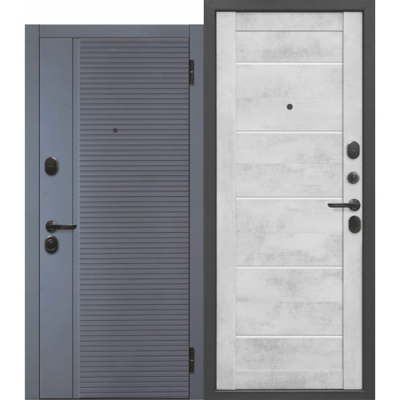 Дверь мет.7,5 БОСТОН Бетон снежный 960 правая (Россия) г.Тольятти