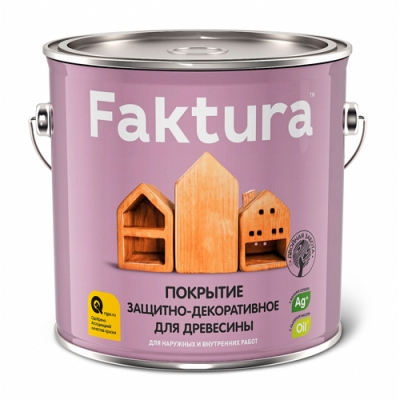 Покрытие Faktura защитно-декоративное для древесины палисандр (2,5 л. Ярославль)