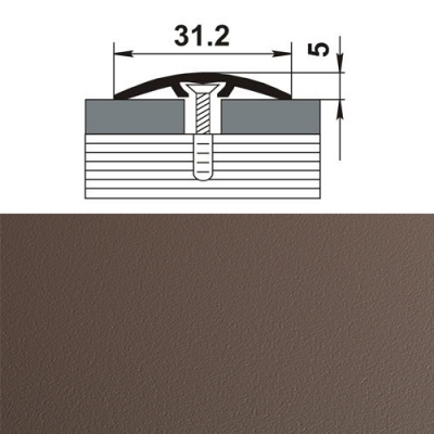Профиль стыкоперекрывающий ПС 04-2. 900.03 шоколад