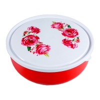 Салатник с крышкой Фантазия 4,8л (20 шт./уп.) (Красный) Салатник с крышкой Фантазия 4,8л (20 шт./уп.) (Красный)