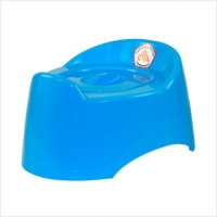 Горшок детский Малышок с крышкой (голубой) М1324