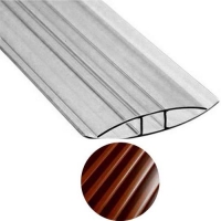 Профиль соединительный H 10мм (Коричневый) 6м.