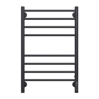 Полотенцесушитель Аврора П8 (Конс Сталь) 500 х 800мм ЭЛЕКТРО 9005 матовый (ВСТРОЕН ДИММЕР) TERMINUS