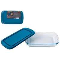 Форма для запекания BELLISSIMO 1,6 л, с пласт крышкой, из боросиликатного стекла арт.103628