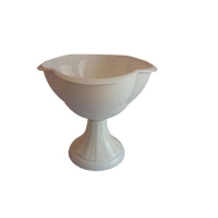 Кашпо 30л. на пьедестале (белый) Бриг х