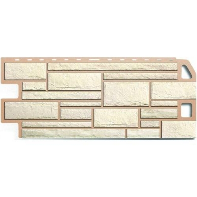 Панель камень (белый) 1.14x0.48м АЛЬТА-ПРОФИЛЬ