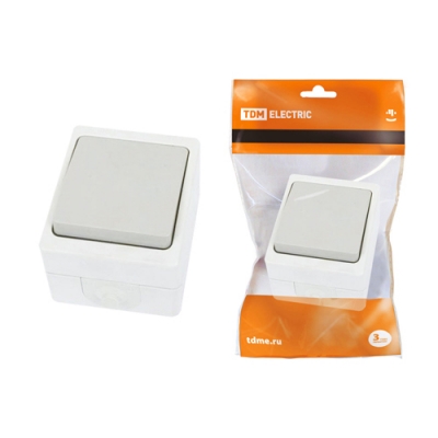 Выключатель 1-кл. открытой установки IP54 10А Вуокса TDM (SQ1803-0001)