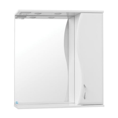 Зеркальный шкаф Панда 600 Волна «Style Line»