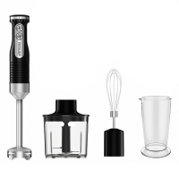 Блендер DELTA LUX DE-7004B черный, 1000Вт., регул.скорости, Турбо, стакан, венчик, измельчитель