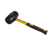 Киянка резиновая Ultima, 225 г, черная резина,фиберглассовая рукоятка арт.121027