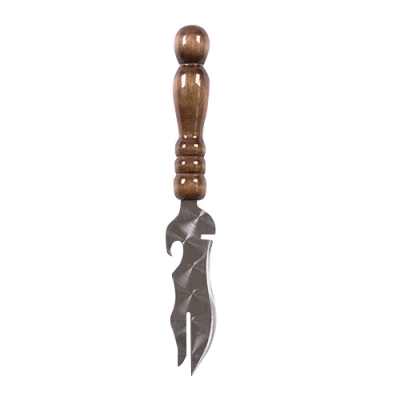 Нож шампурный с Узором с деревянной ручкой "ШАР" 2,5*45*150(300) арт.2К-310