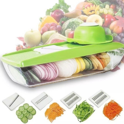 1878 Овощерезка с контейнером 5 насадок