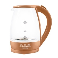 Чайник электрический Мастерица EK-1801G капучино, 1,8л., стекло, 1850 Вт