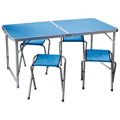 Комплект Пикник CHO-150-E (стол и 4 стула ) синий арт.992981