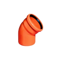 Отвод ПП 110 х 45 (наружн) 200211045 Политэк Отвод ПП 110 х 45 (наружн) 200211045 Политэк